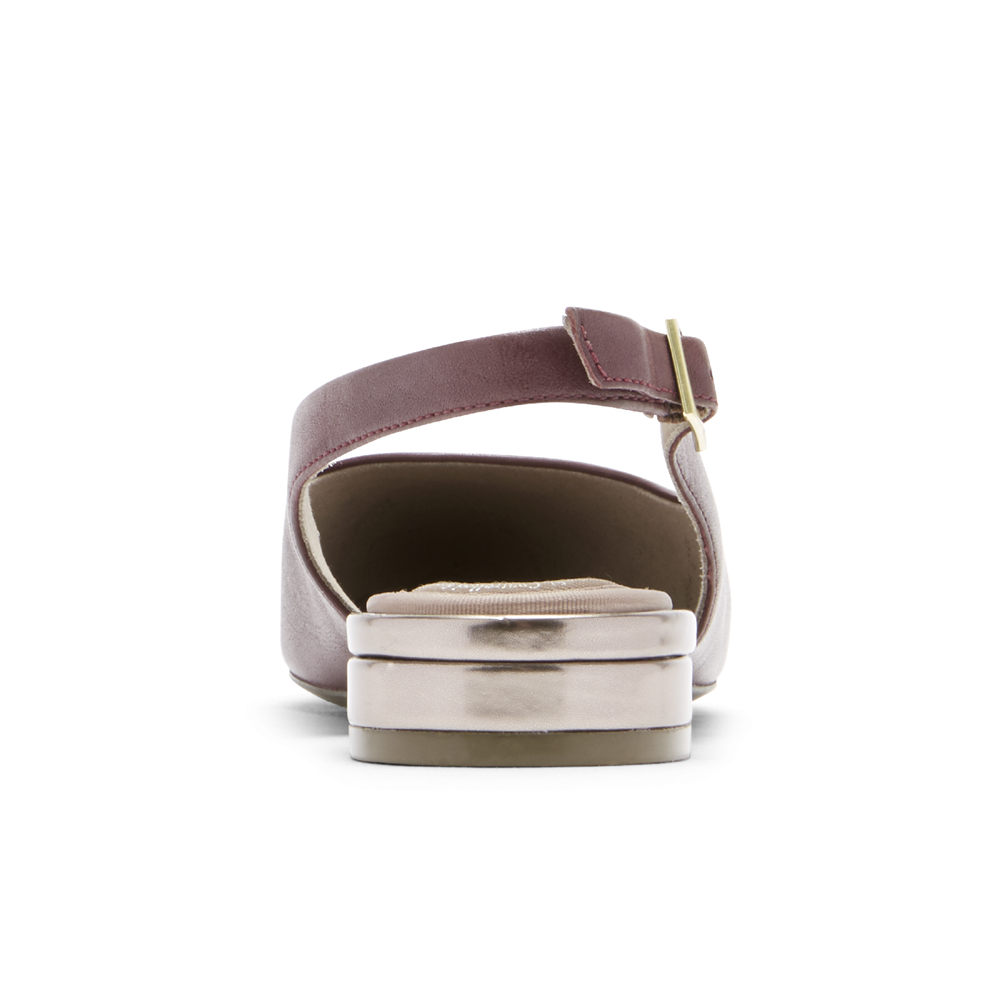 Rockport Slingback Dam Vinröda - Total Motion Adelyn - DJOIH1439